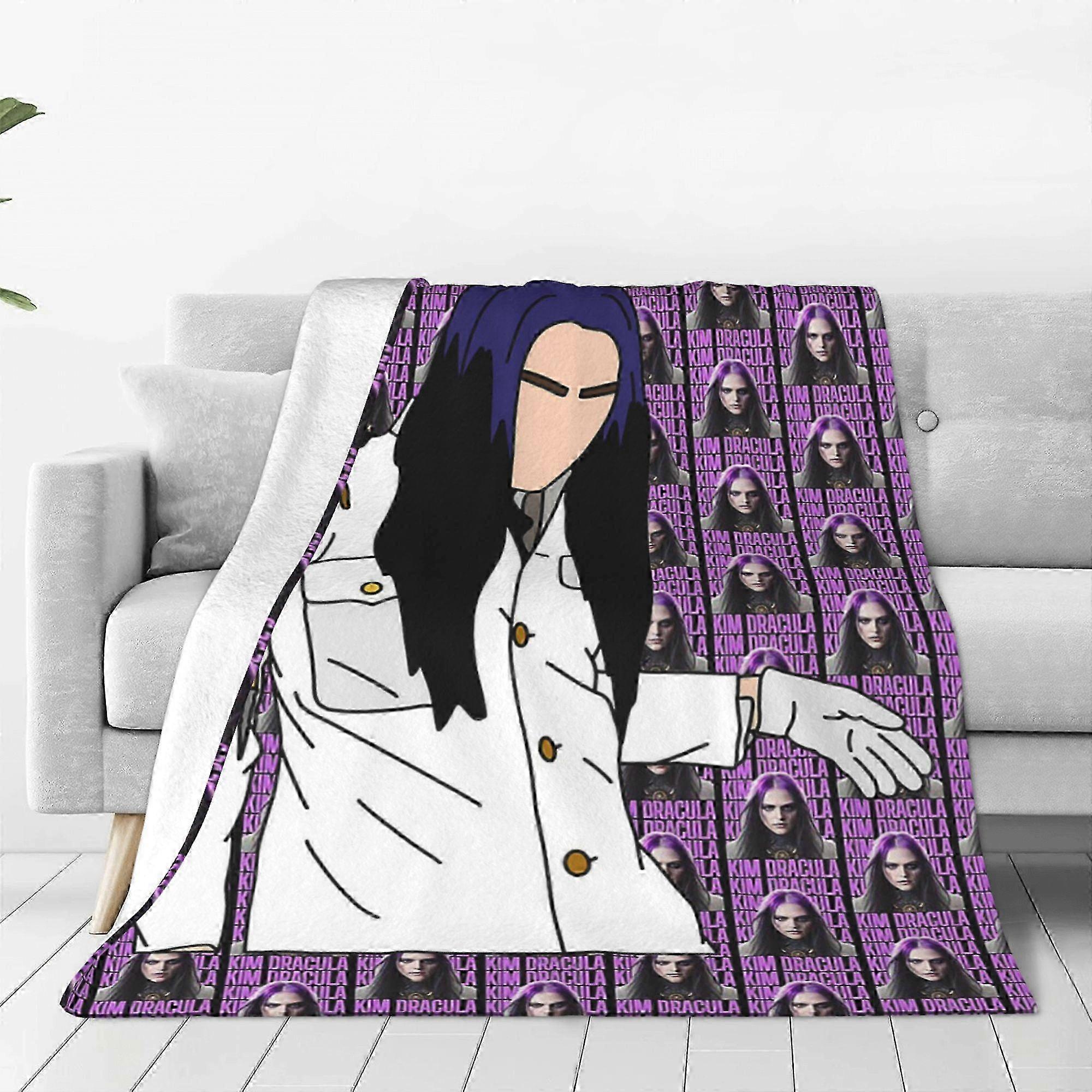 t1115 Filt Kim Dracula Filt Pläd Lätt Mjuk Luftkonditionering Flanellfiltar för Säng Soffa Soffa Fest Dekorationer Filt bn1115