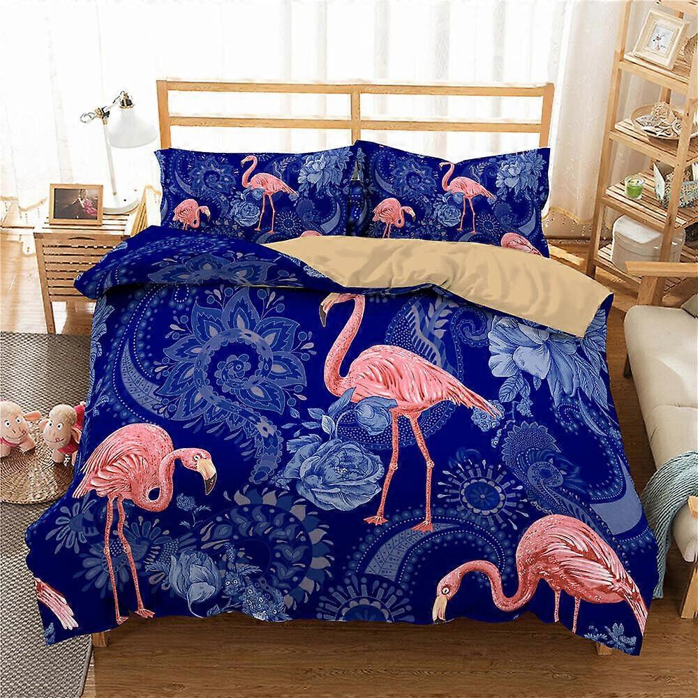 v5533 Prześcieradła Flamingo Doona Poszwa na kołdrę Zestaw pościeli Narzuty na łóżko Prześcieradła IU5533
