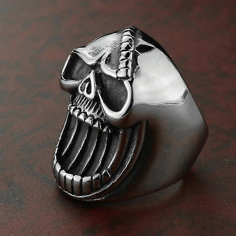 Beer Opener Ring Trendy Skull Ring Punk Ring, Size 10