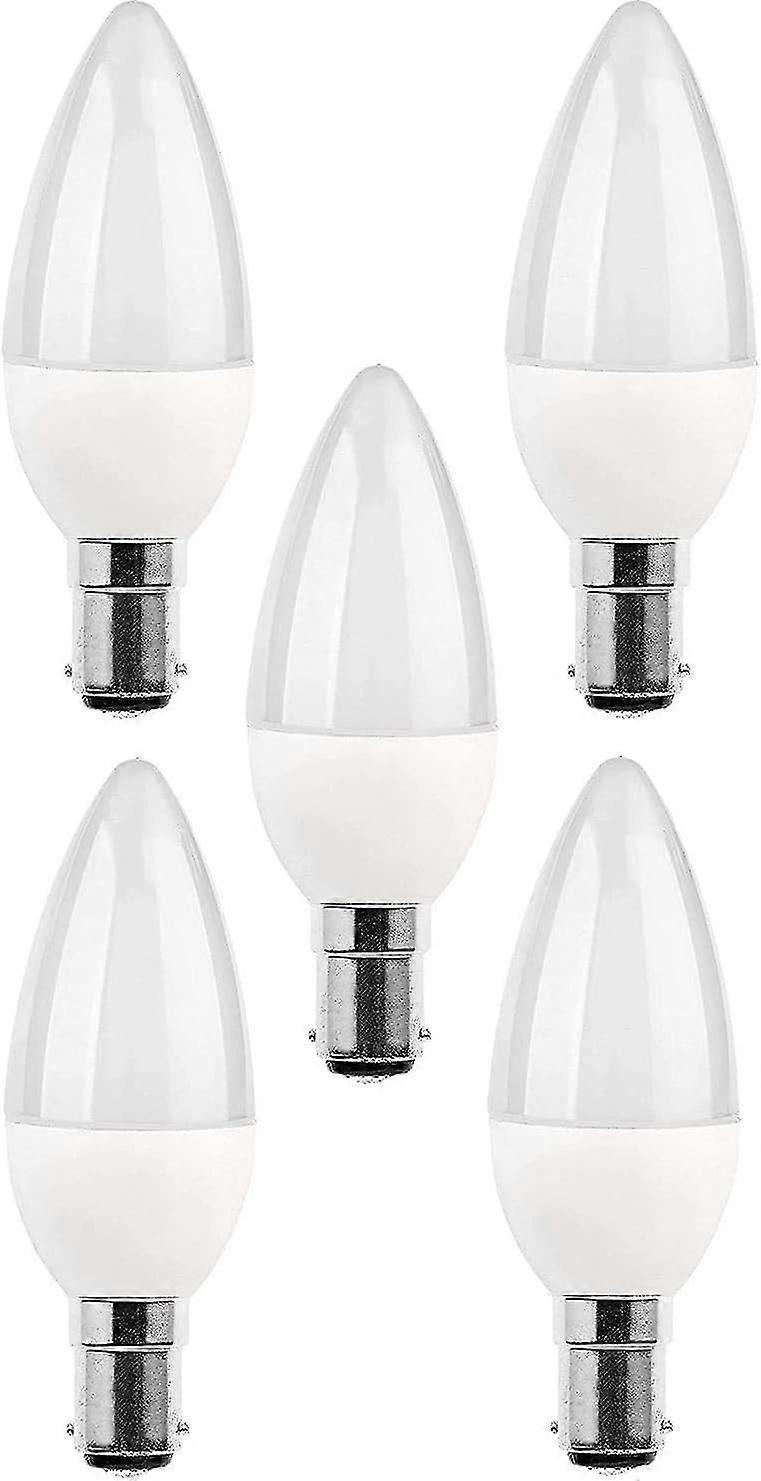 パック B15 LED 電球、5w 白熱電球、220v 270lm、3000k 日光、B15 バヨネット ベース電球、[エネルギー効率クラス A+]。