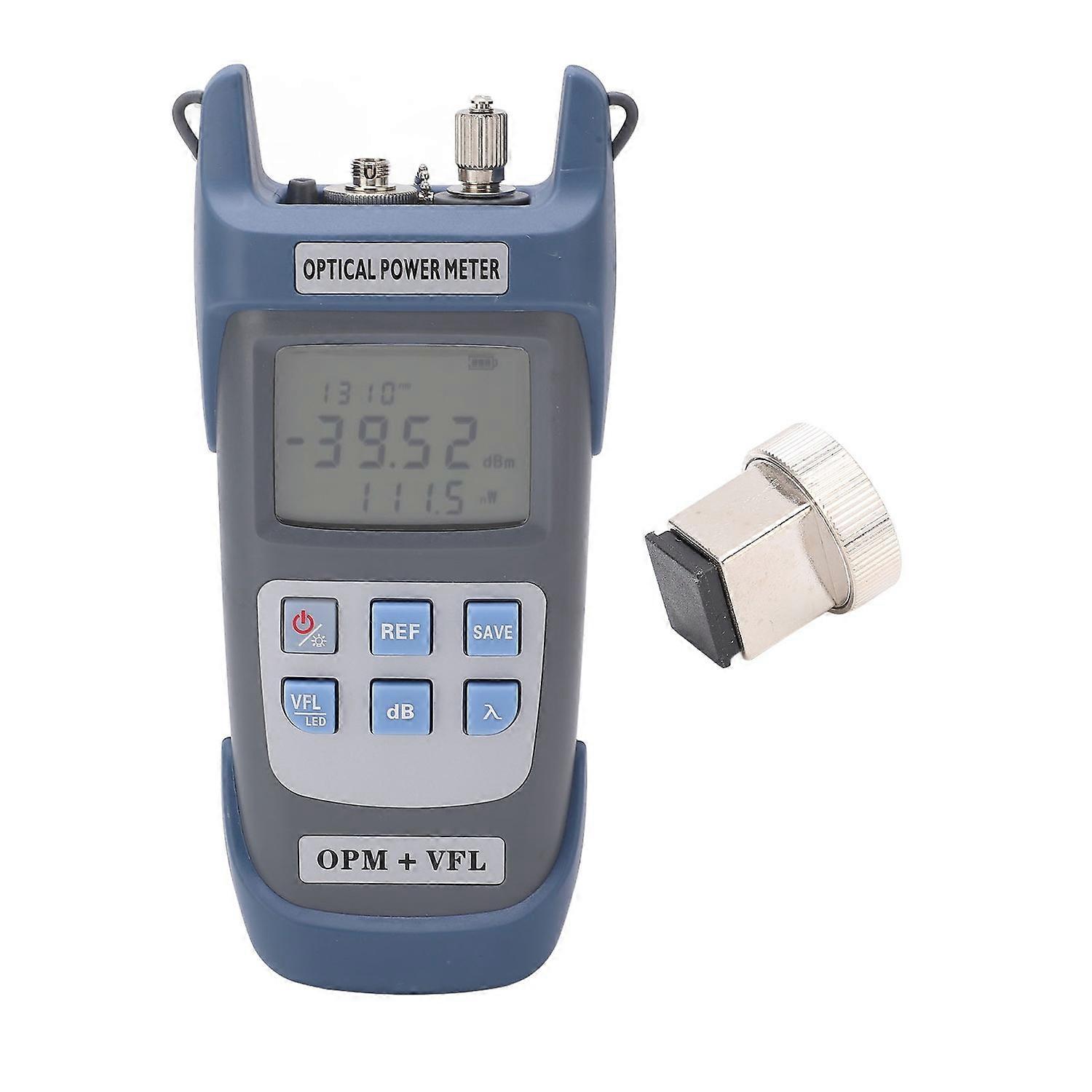 Fiber Optical Power Meter Sensitive Chip 7 Wavelengths Fiber Light Tester for Communication Engineer