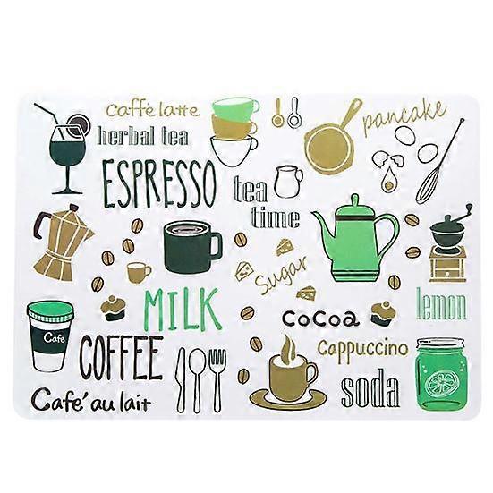 Home Printing Insulation Mat Tableware Placemat Kitchen Dinning Refrigerator Pad