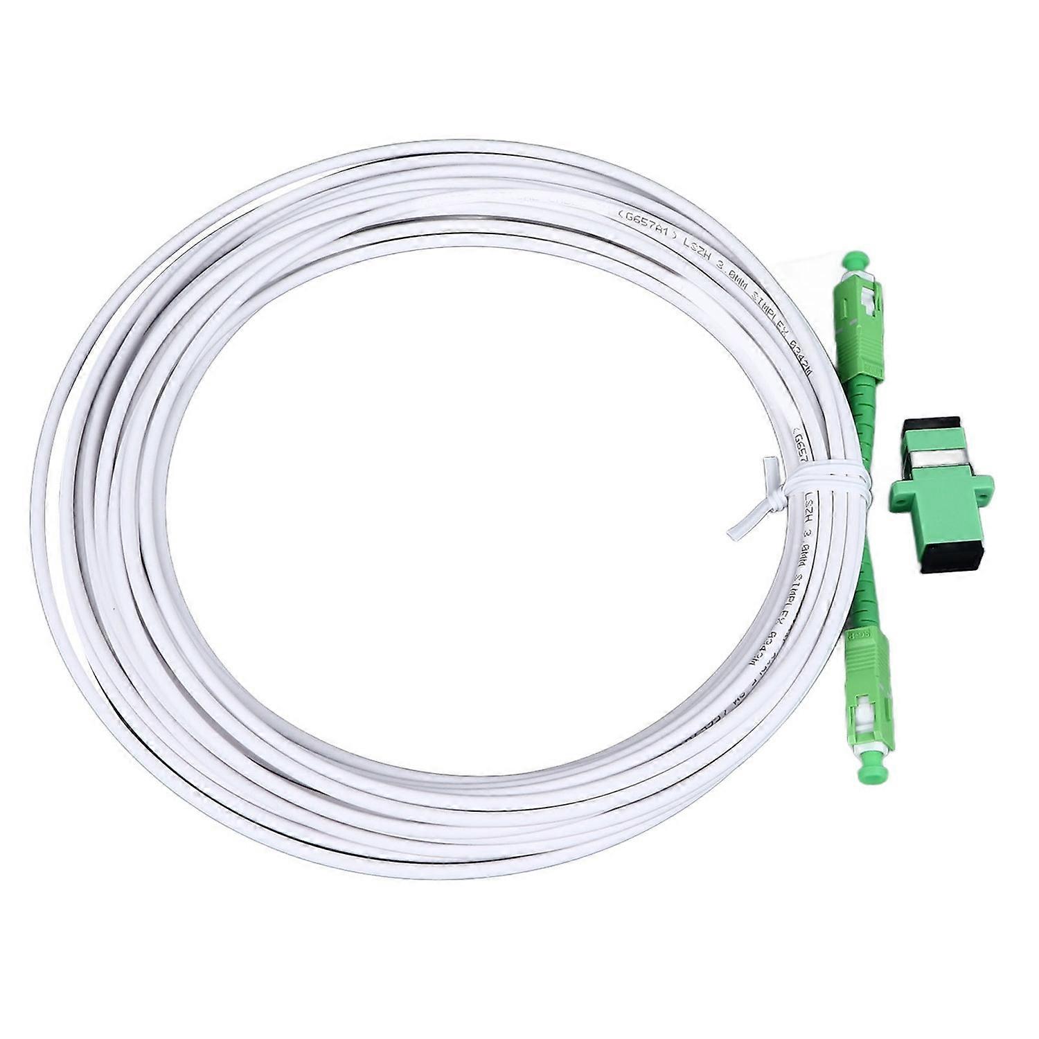 Optical Modem Extension Cable Set Armored Single Mode SC Patch Cable with Flange Connector for FTTH 