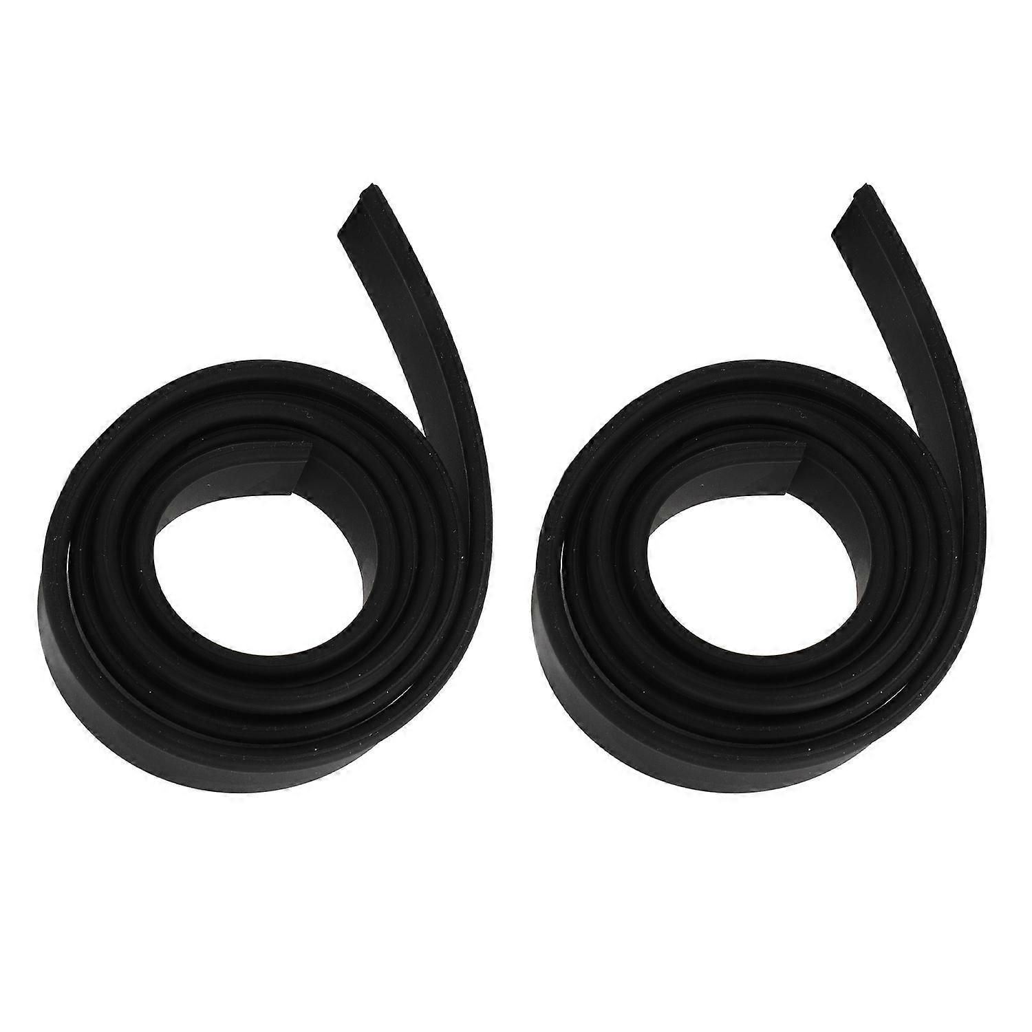 2pcs Replacement Squeegee Rubber Blade Cut To Size Squeege Scrubber Refill for Windows Glass Shower 