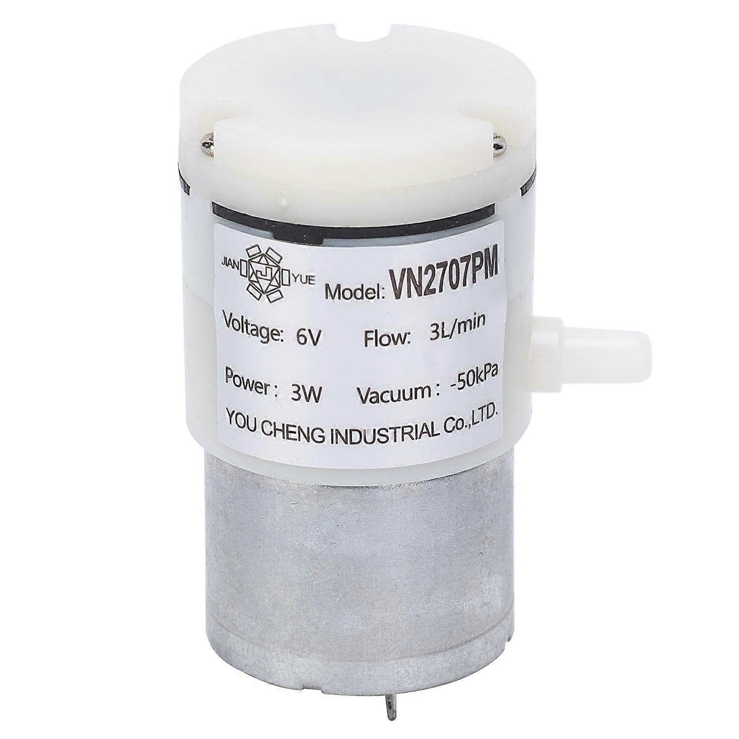 3Pcs Micro Diaphragm Pump 3L/min Flow Rate Vacuum Water Pumping Machine for Fish Tank DC6V