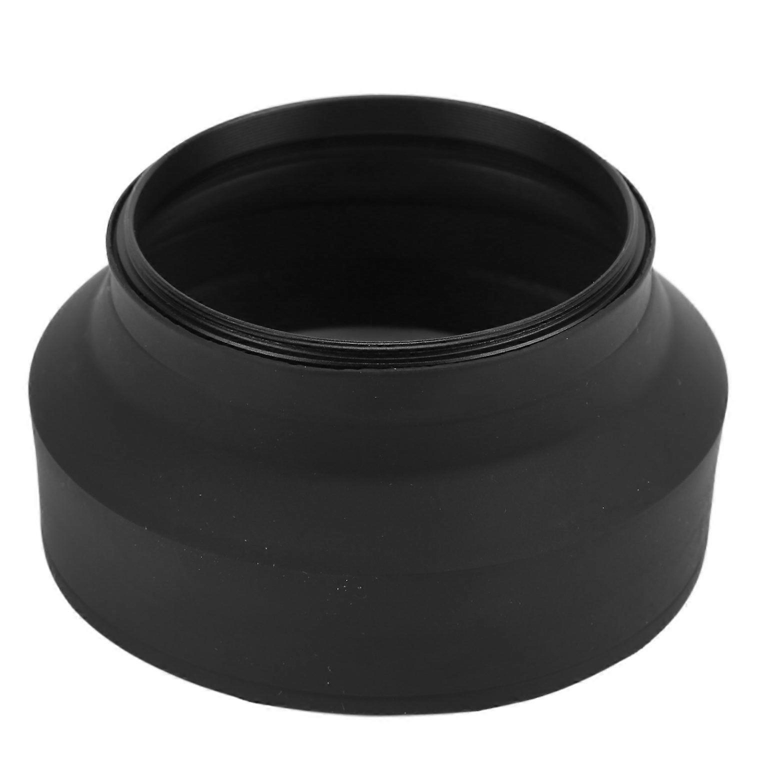 Universal 3-in-1 Collapsible Lens Hood for Cameras - Versatile and Compact Design