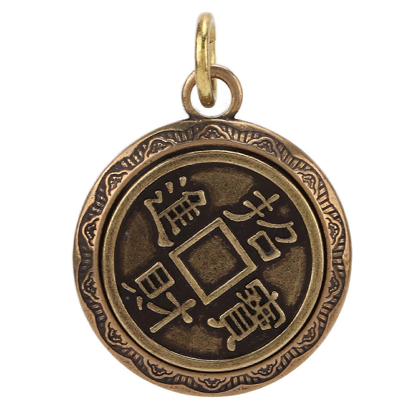 Nøkkelring Anheng Messing Vintage Kinesisk Feng Shui Mynter Dekorasjon Anheng Nøkkelringer For Lykke Lykke Rikdom