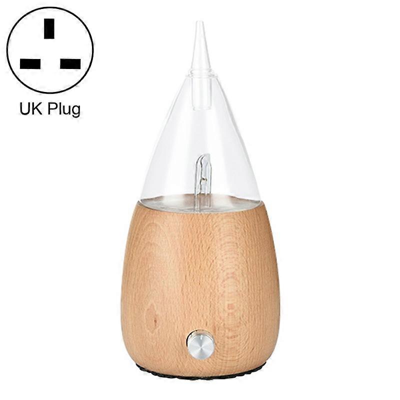 Waterless Diffuser Essential Oil Spray Wood Glass Aromatherapy Air Humidifier, Plug Type:UK Plug