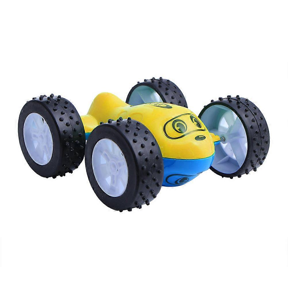 Toddler Car Inertial Toy Car Four-Wheel Drive Push and Go Toy Car (Yellow + Blue)