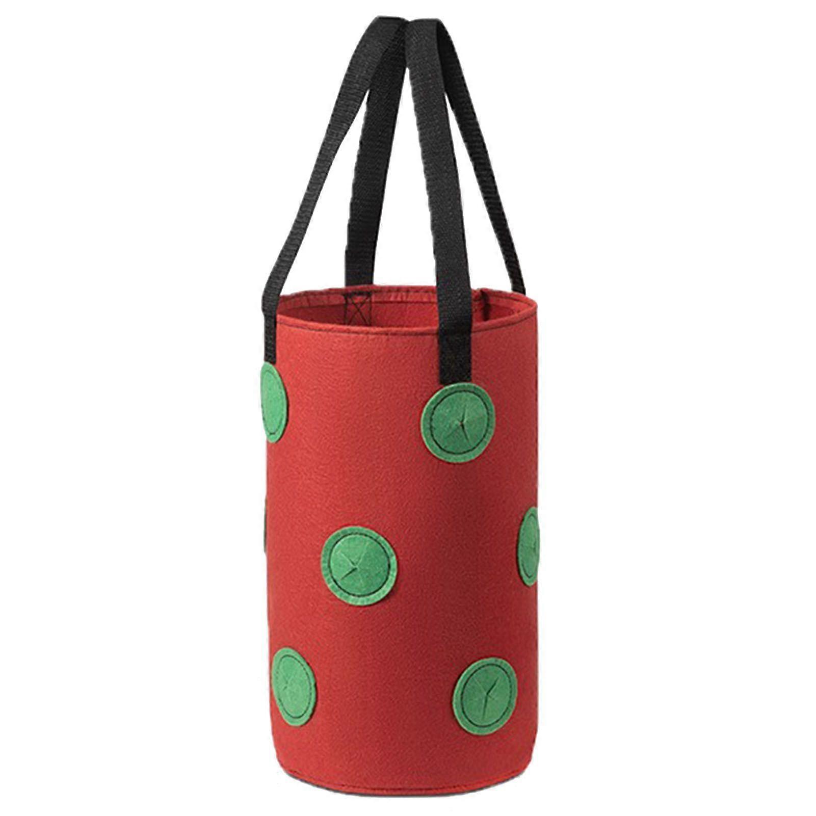 Planting Bag with 13 Holes Not Easy to Deform Breathable Hanging Type Reusable Multifunction Non-woven Fabric Strawberry Grow Bag Garden Supply