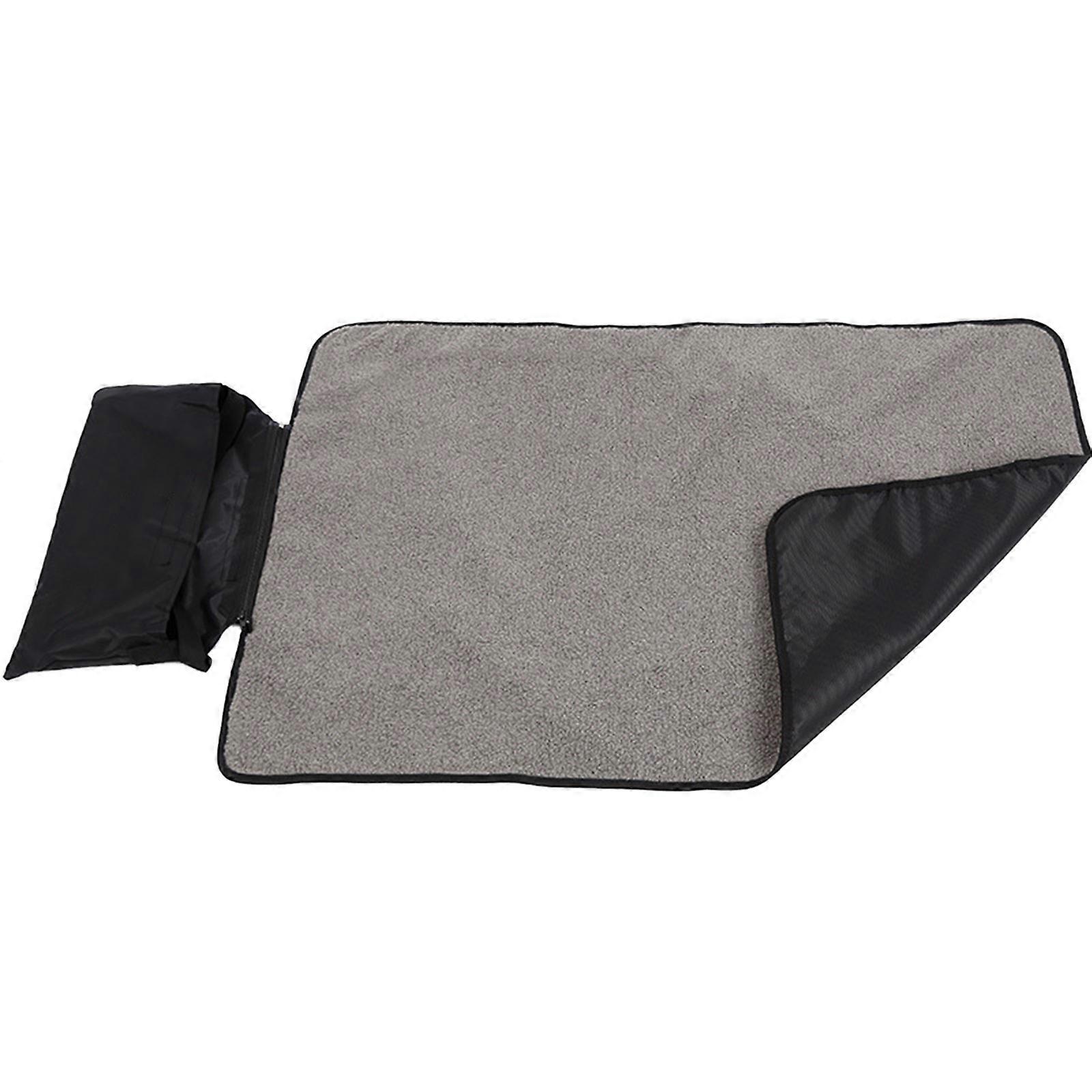 Pet Large Dog Blanket Portatili Pet Bed Tappetini per cani resistenti agli strappi Coperta a tenuta stagna per divano, auto, campeggio con borsa nera