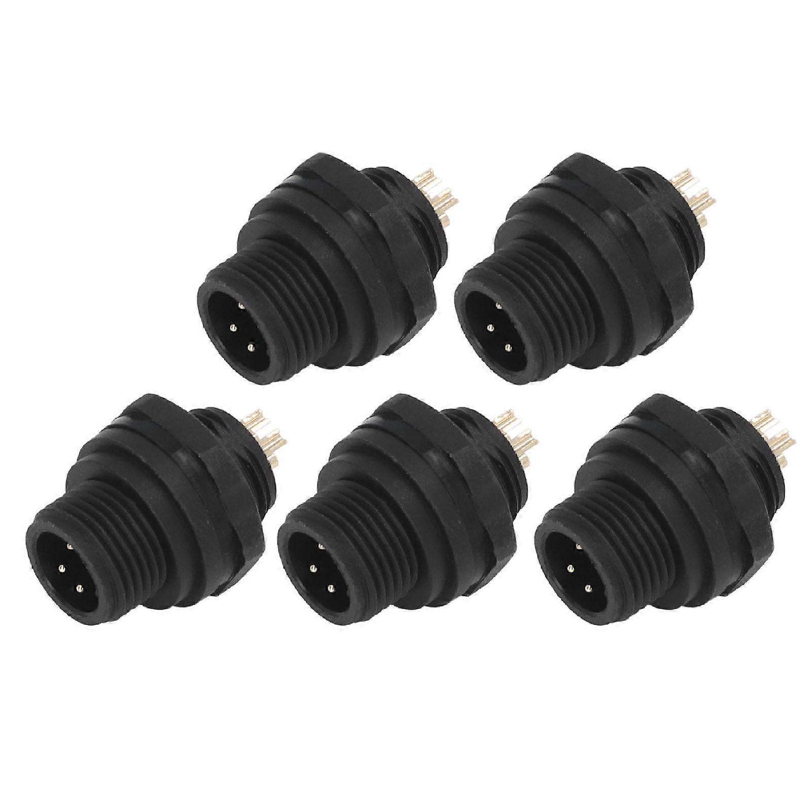5Pcs Industrial Waterproof Connector IP67 4 Pin Electrical Aviation Wire Cable Quick Plug Socket E7 Buckle