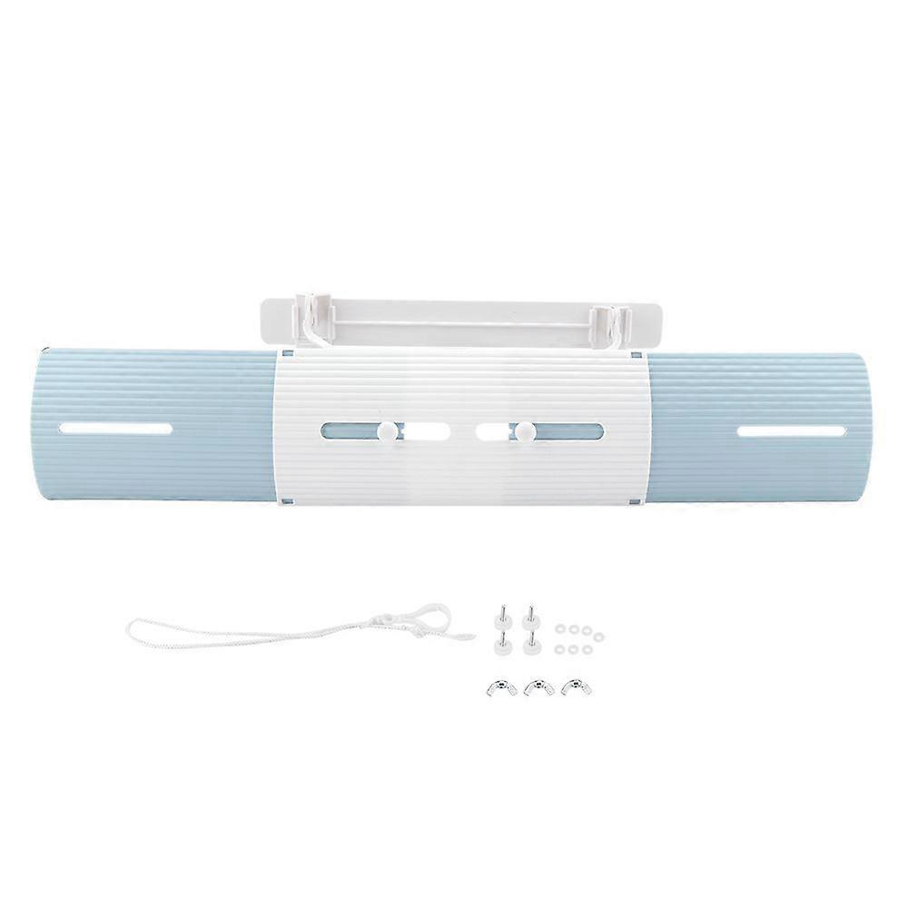 Anti wind Shield Air Conditioning Wind Shield Retractable Windshield Deflector Blue