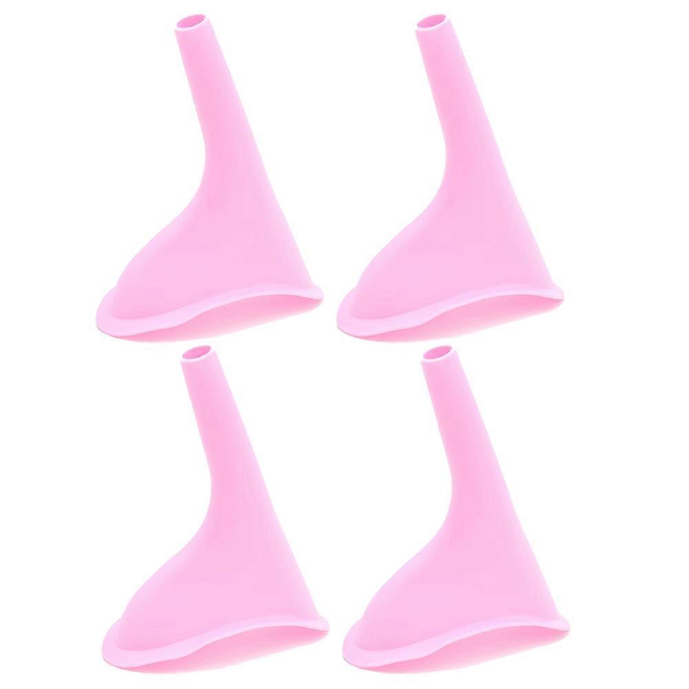 4 قطع جهاز التبول الأنثوي المبولة للنساء قمع بول الإناث المبولة للمبولات النسائية المبولة للفتيات بول الوقوف مع حقيبة حمل