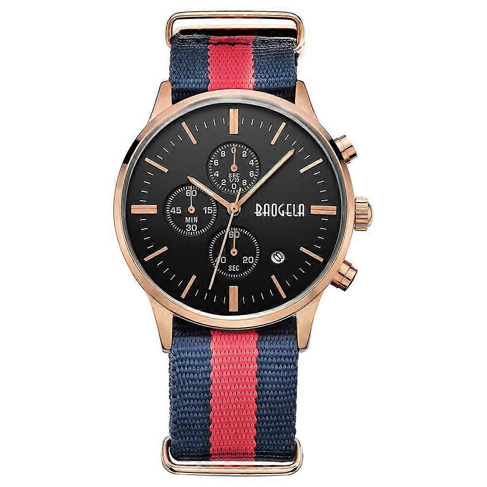 BAOGELA 1611 Small Three-pin Luminous Chronograph Calendar Quartz Watch For Men