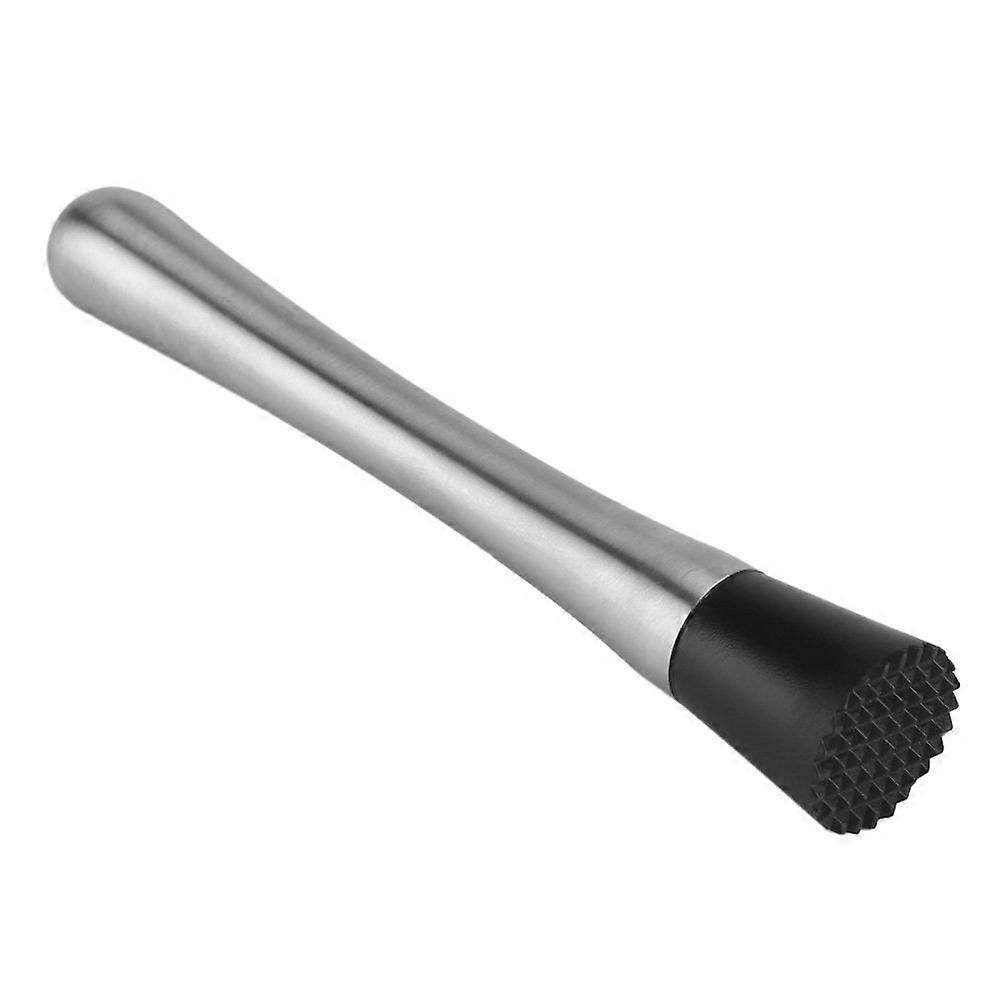 Stainless Steel Cocktail Muddler - Durable 10-Inch Professional Bartending Tool for Mixing Drinks and Mashing Ingredients