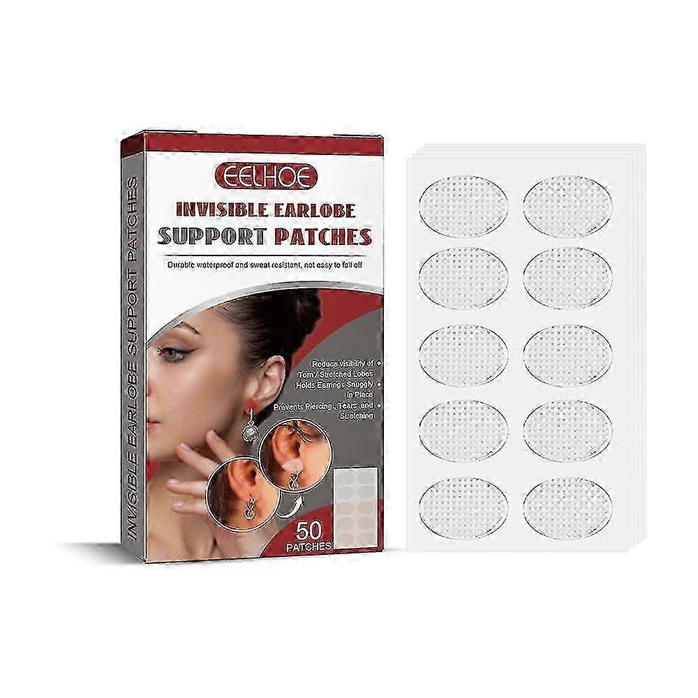 Invisible Earlobe Support Patch Supports Earlobes To Prevent Earring