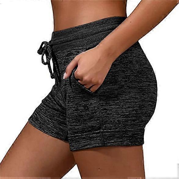 Women's Summer Quick Dry Short Breathable Running Sport Drawstring Shorts Elastic Waist Exercise Fitness Yoga Shorts