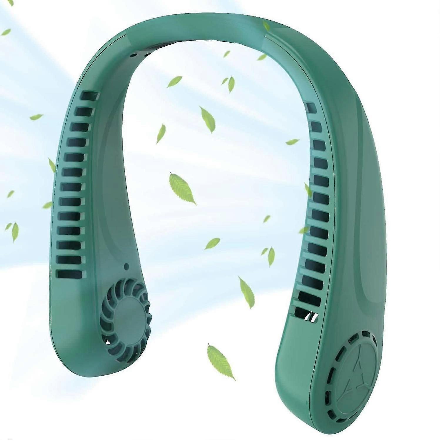 Portable Handless Neck Fan (Green)