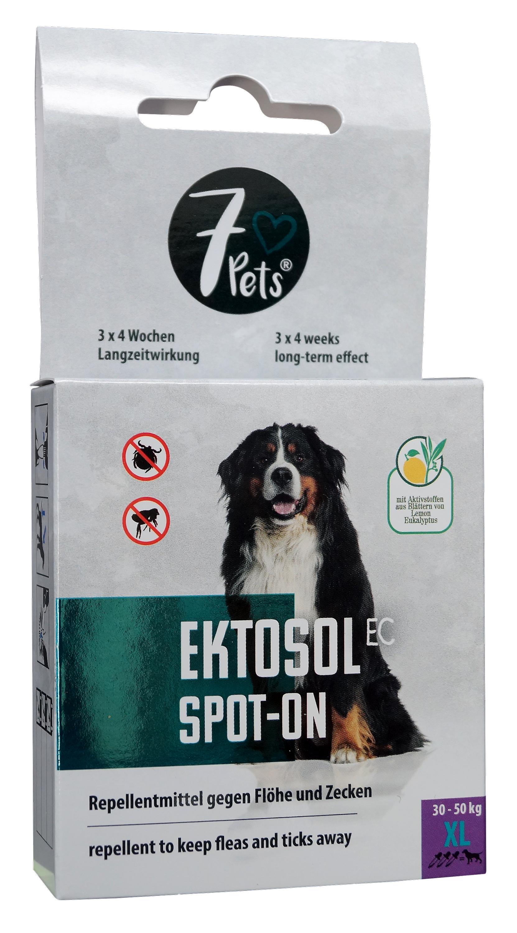 7Pets® Ektosol EC Spot-on Oil for Dogs 30 to 50 kg, XL, 4.5 ml