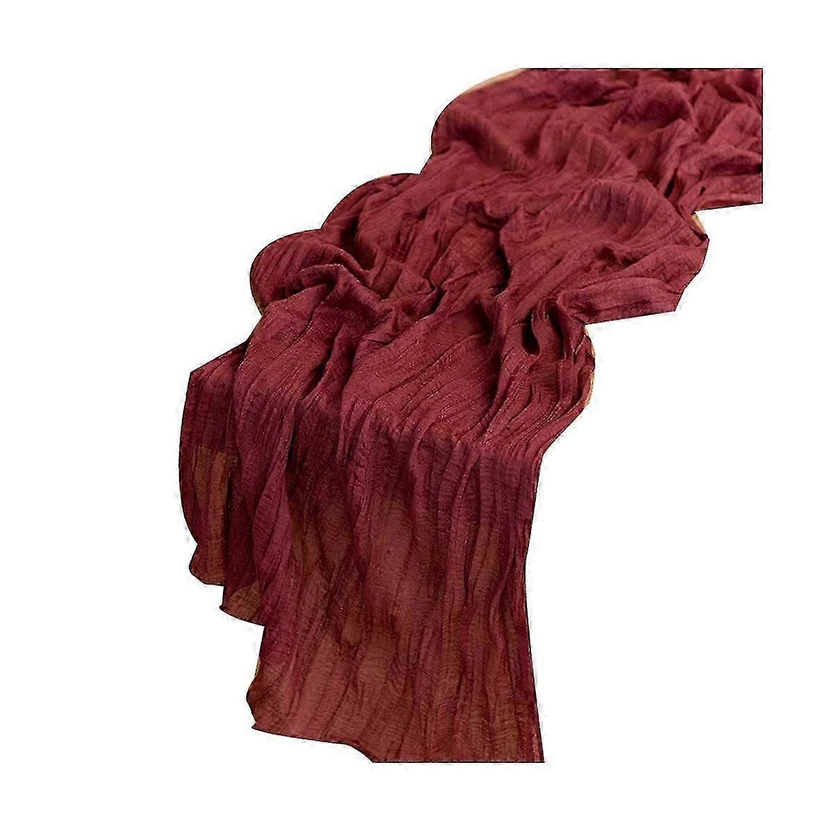 Cheesecloth Table Runner Boho Gauze Cheese Cloth Table Runner Rustic Sheer Runner Long for Wedding