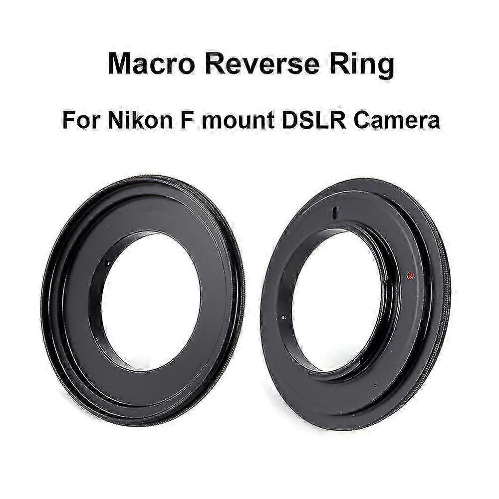 For Nikon F-mount Macro Reverse Adapter Ring 49/ 52/ 55/ 58/ 62/ 67/ 72/ 77mm For Nikon F-mount Dslr Camera