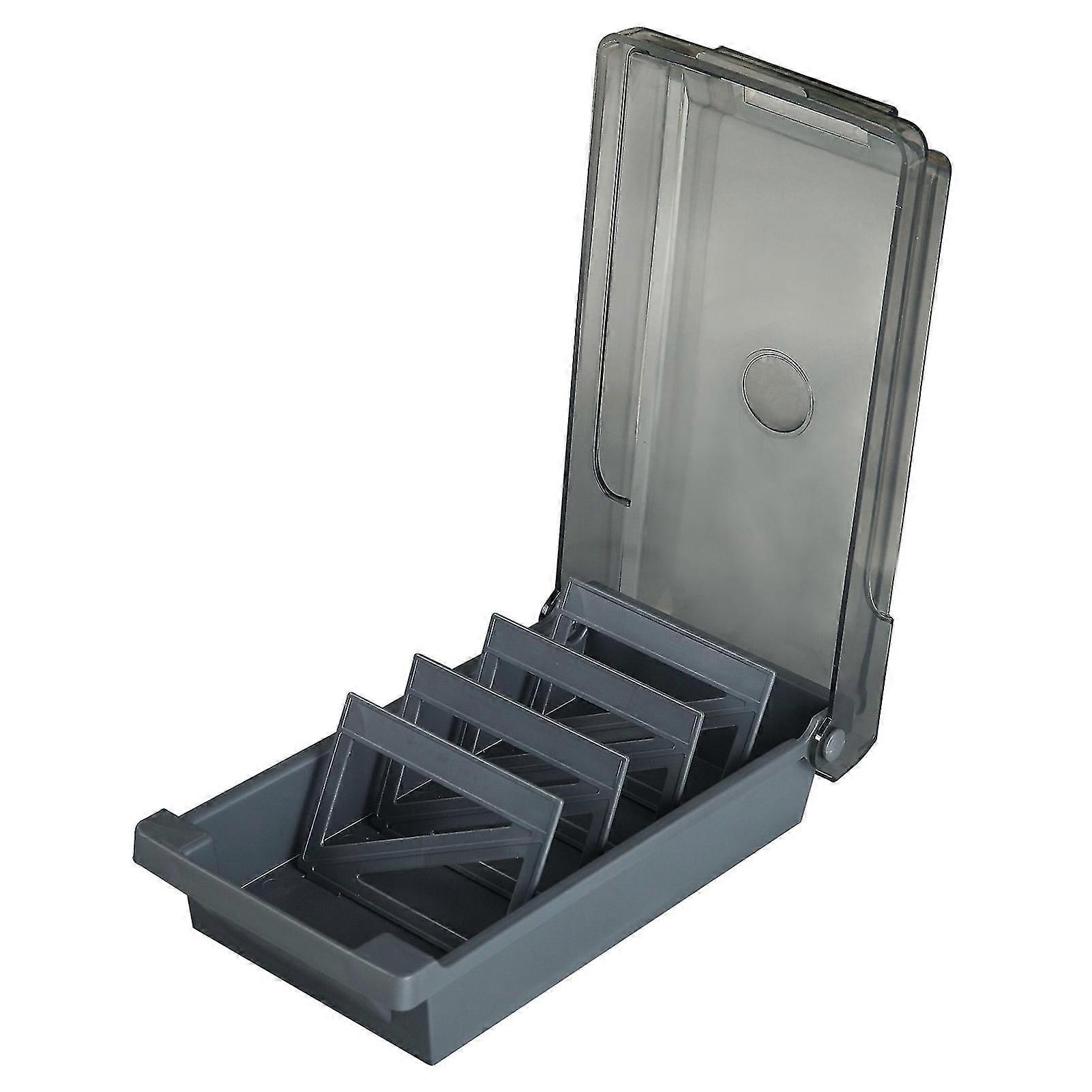 Name Card Box Business Card Holder compatible Desk With Dividers And Index Tabs