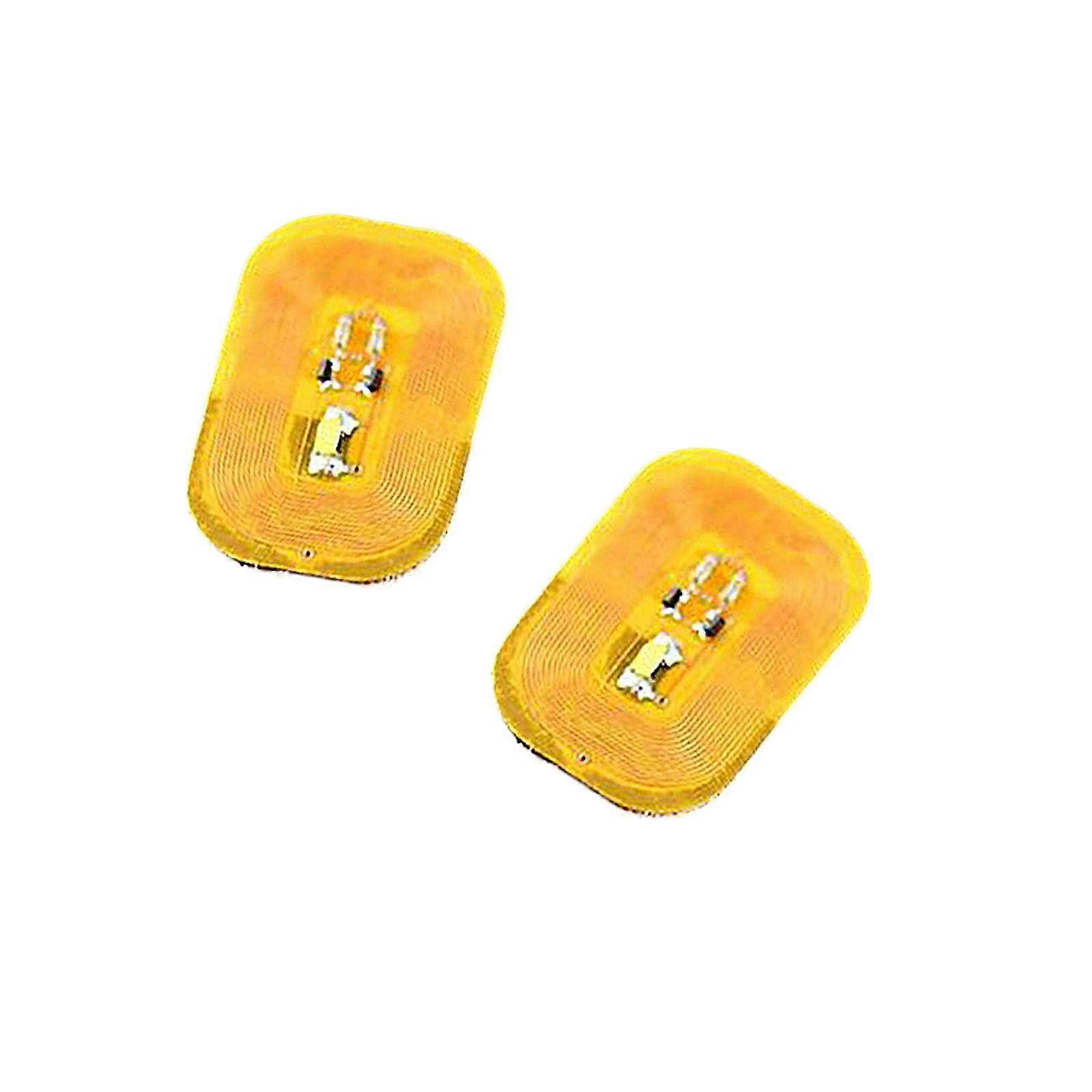 2x NFC LED Light Sticker Nail Art Decal, Embedded Smart LED Light Source, the
