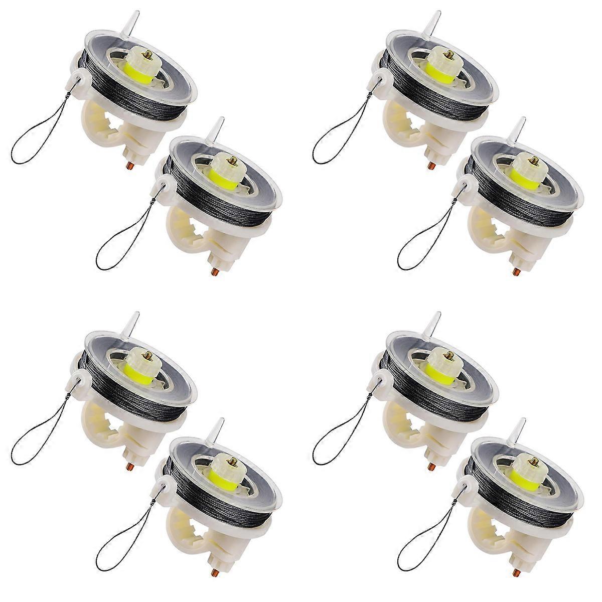 8 Pcs Trip Wire on Reusable Reel (85ft),Trip Wire for Perimeter Trip Alarm 12 Gauge and Trip Wire A
