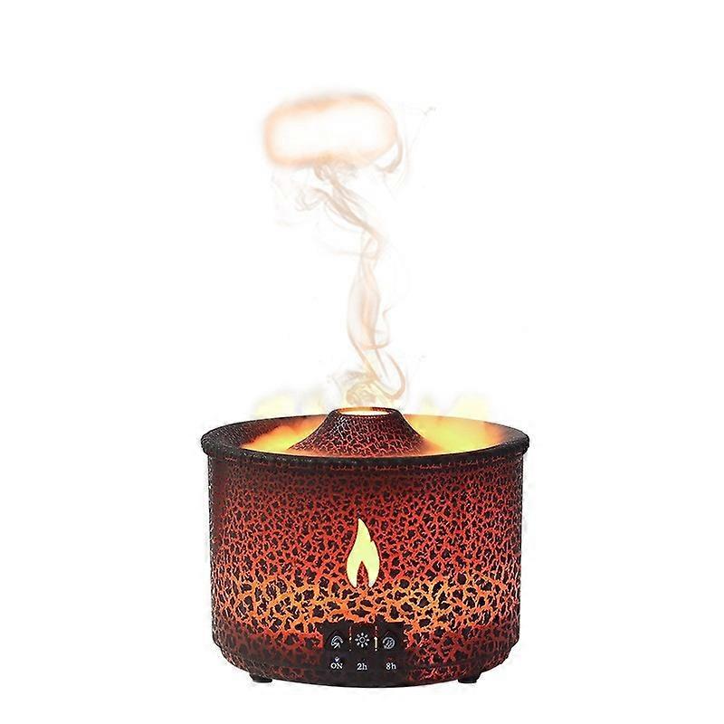Quiet Flame Diffuser Volcano Humidifier for Bedroom Home 300ml