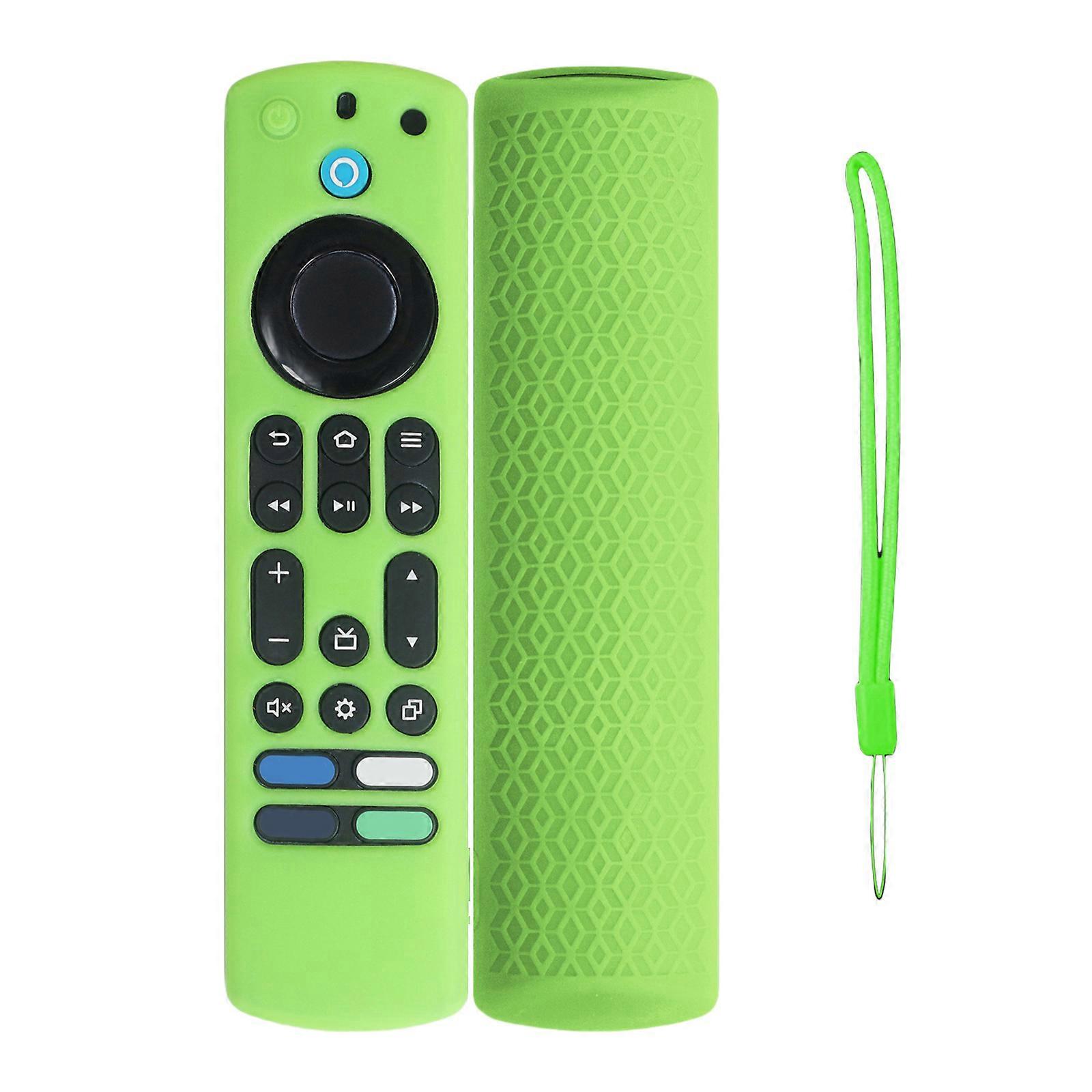 Silicone Protective Case For Television  Remote Shockproof Cover With AntiSlip Grip Silicone Case Shell  fluorescent green