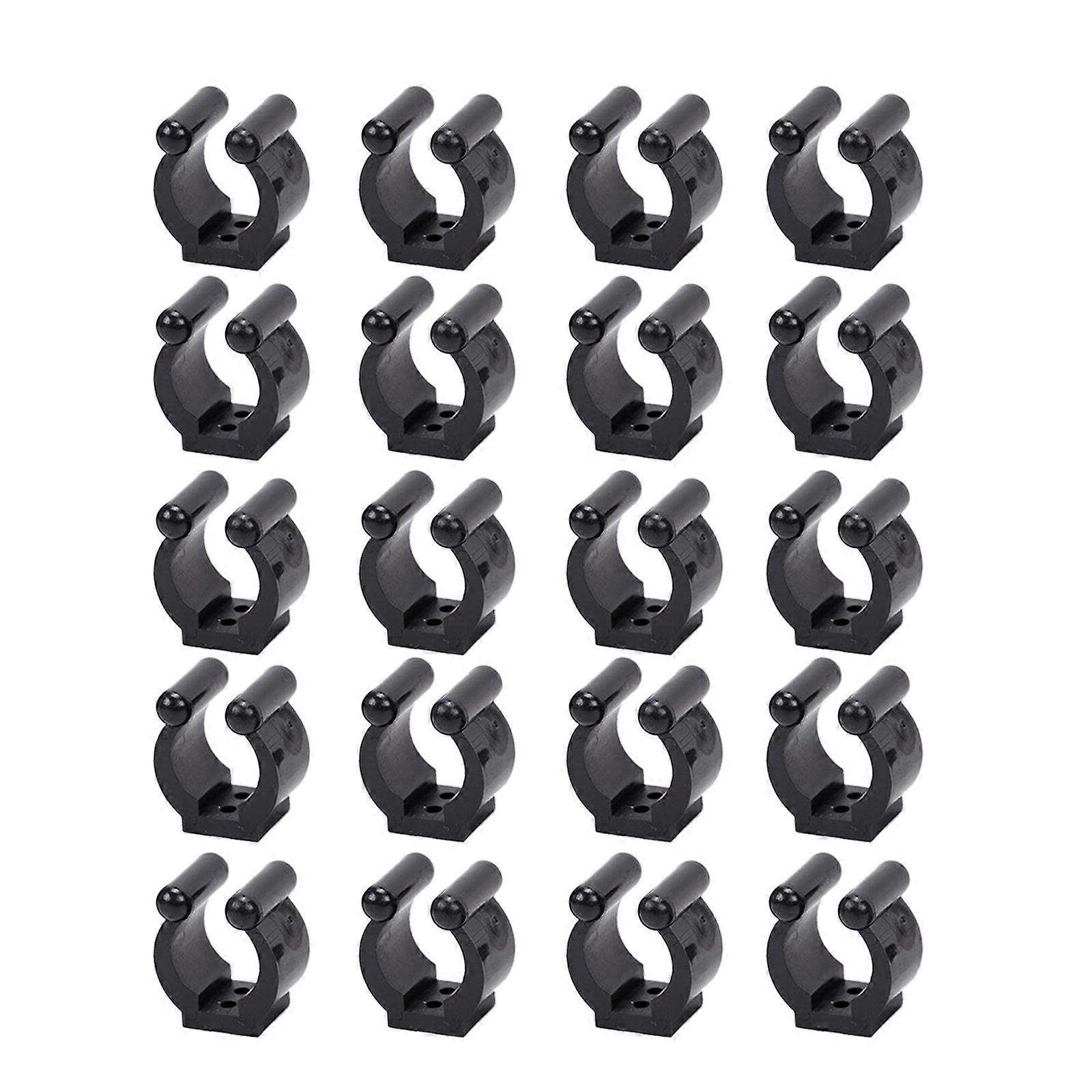 20Pcs canne à pêche porte-clips billard billard Cue clips en plastique canne à pêche clips snooker Cue localisation clips Enduring M