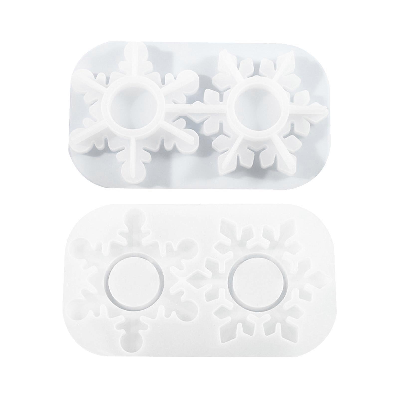 Customizable Snowflake Shaped Mold for Handmade Candle Holders Candle Stand Tray Mold Candle Holder Candle Stand Mold