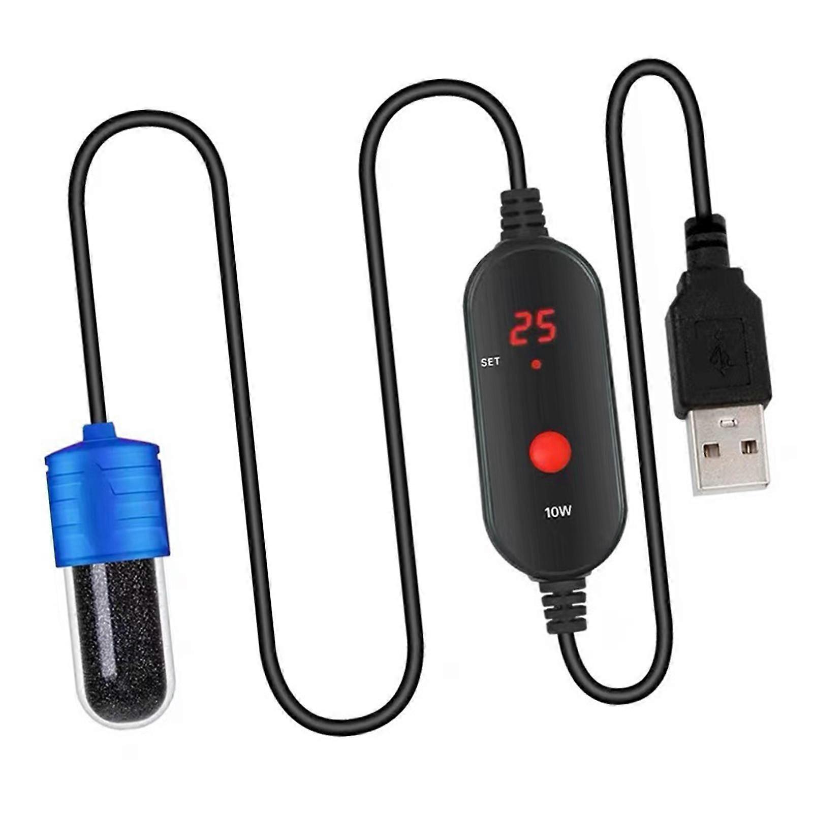 Mini Aquarium Heater 15-34 °C Adjustable Winter Keep Warm Accurate Digital