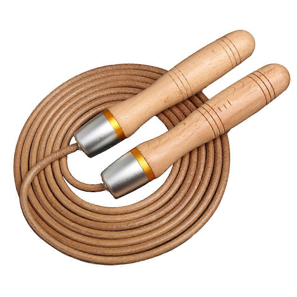 Professional Leather Jump Rope, Durable, Adjustable Length