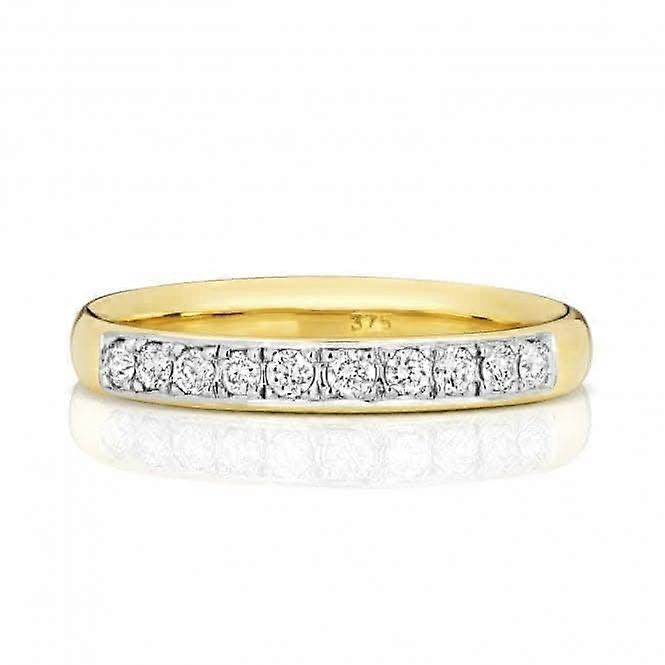 Wedding Band 9ct White Gold Diamond Eternity Ring W225/I