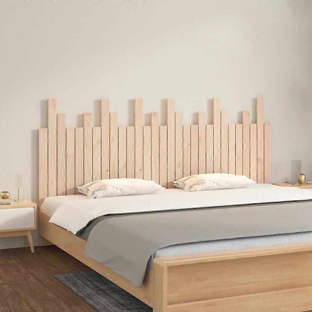 Wall headboard 185x3x80 cm solid pine wood