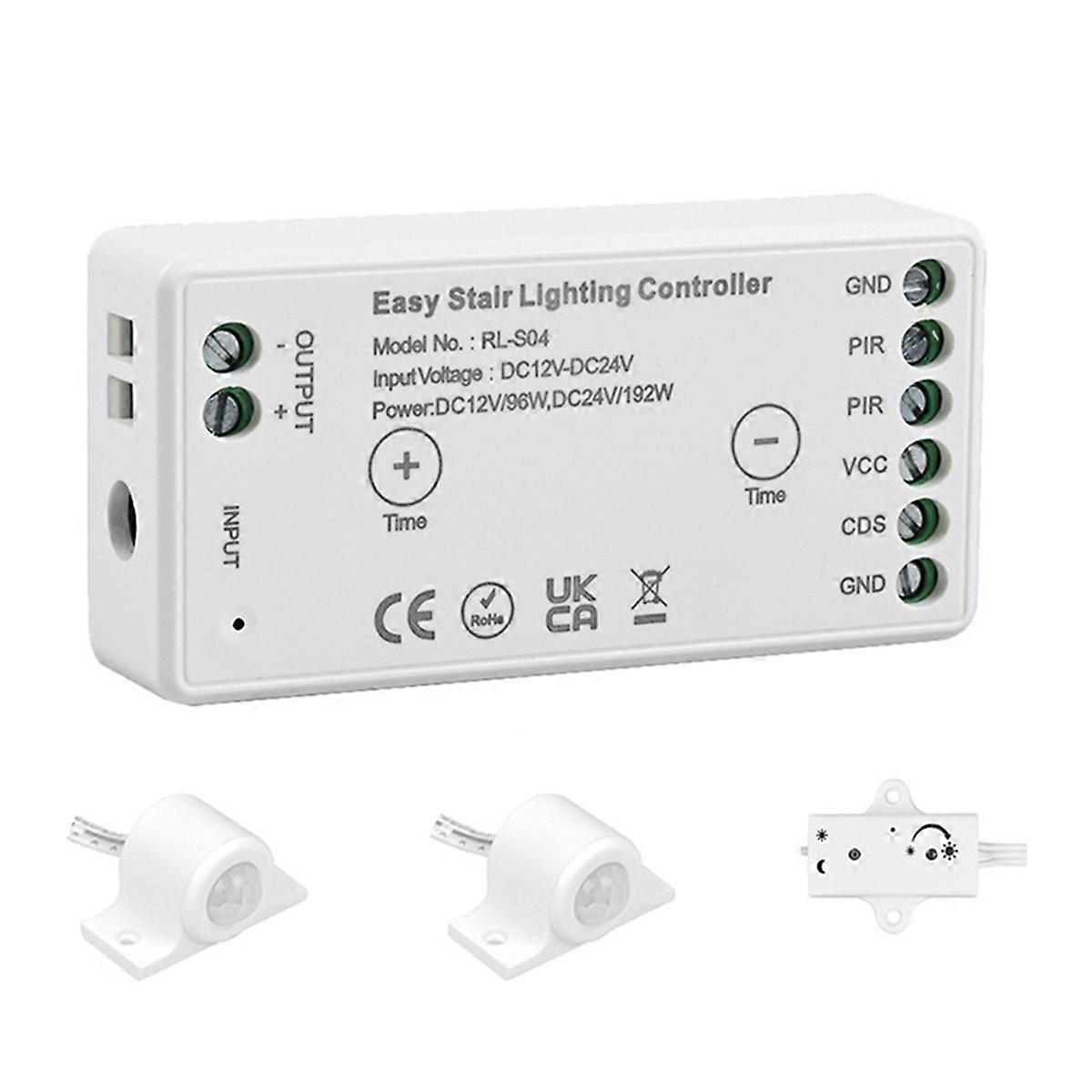 WiFi Tuya APP DC 12V 24V 8A Easy LED Stair Lighting Controller