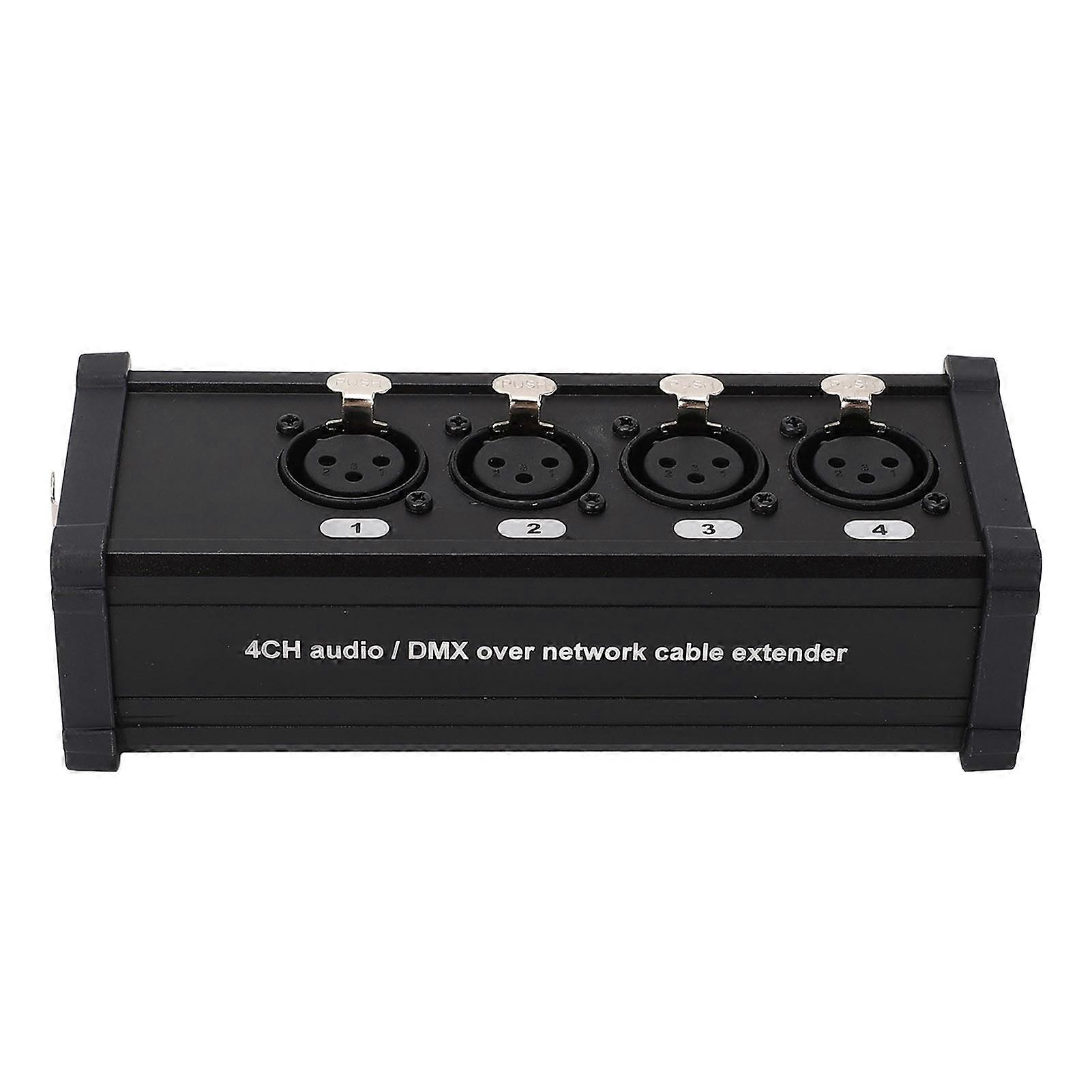 4 Channel XLR Cable Box Extender compatible with Lighting Conversion, Digital Multi Network
