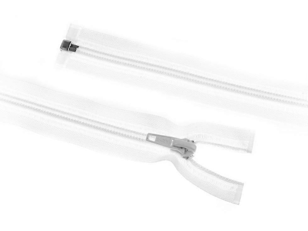 Stickat Dragkedja Vit - 30 cm - styck