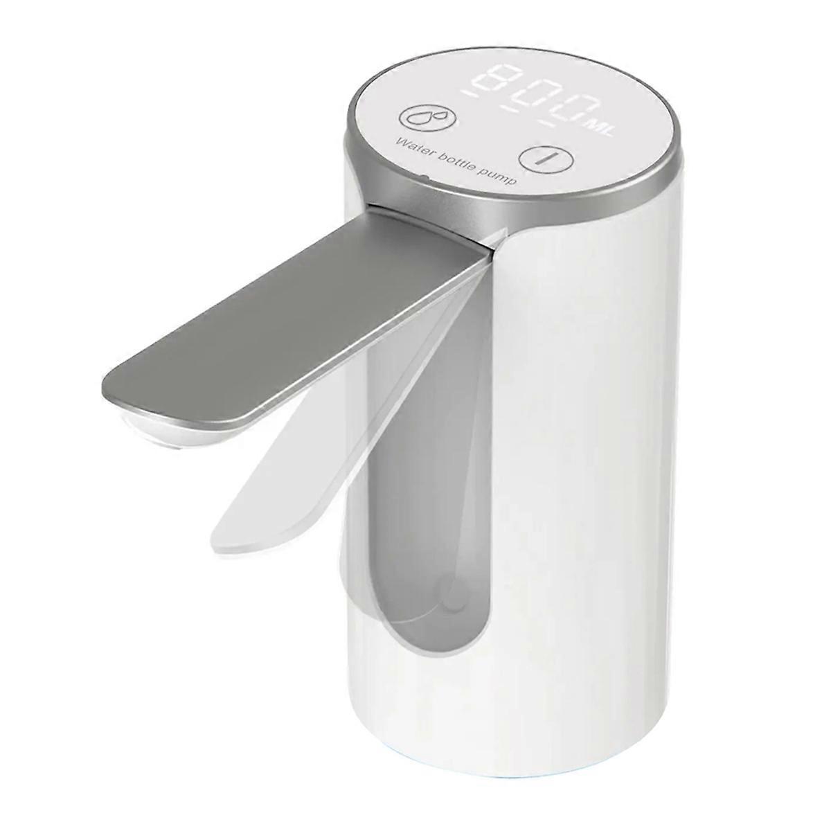 LED Display Water Bottle Pump Foldable Electric 1200mah Rechargeable Automatic Stop Touch Button 3 Quantitative Settings
