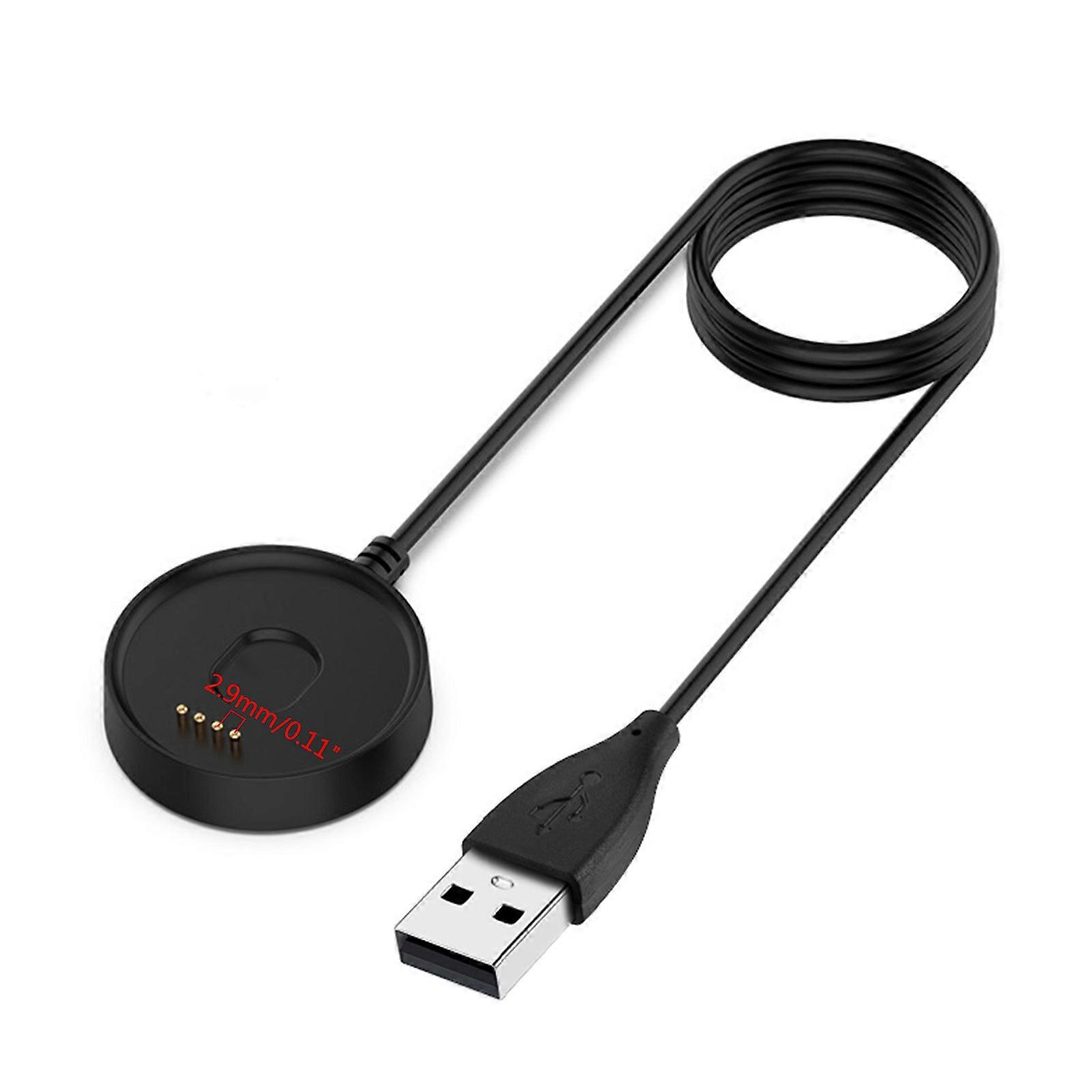 Power Adapter Charger Cradle Dock Bracket Base for Ticwatch C2 for Smart Watch Portable USB Fast Charging Cable Black