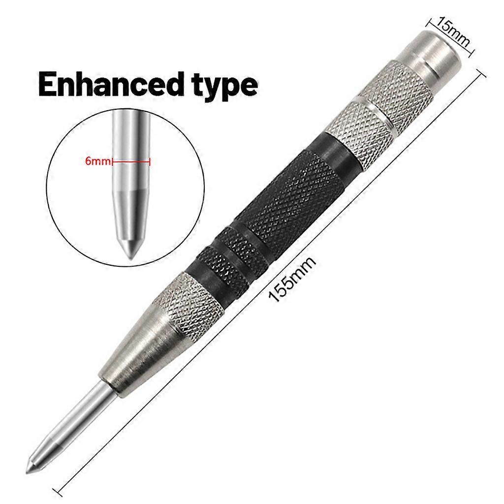 Stainless Steel Automatic Center Punch Locator for Marking and Positioning Breaking Glass Emergency Survival Tool