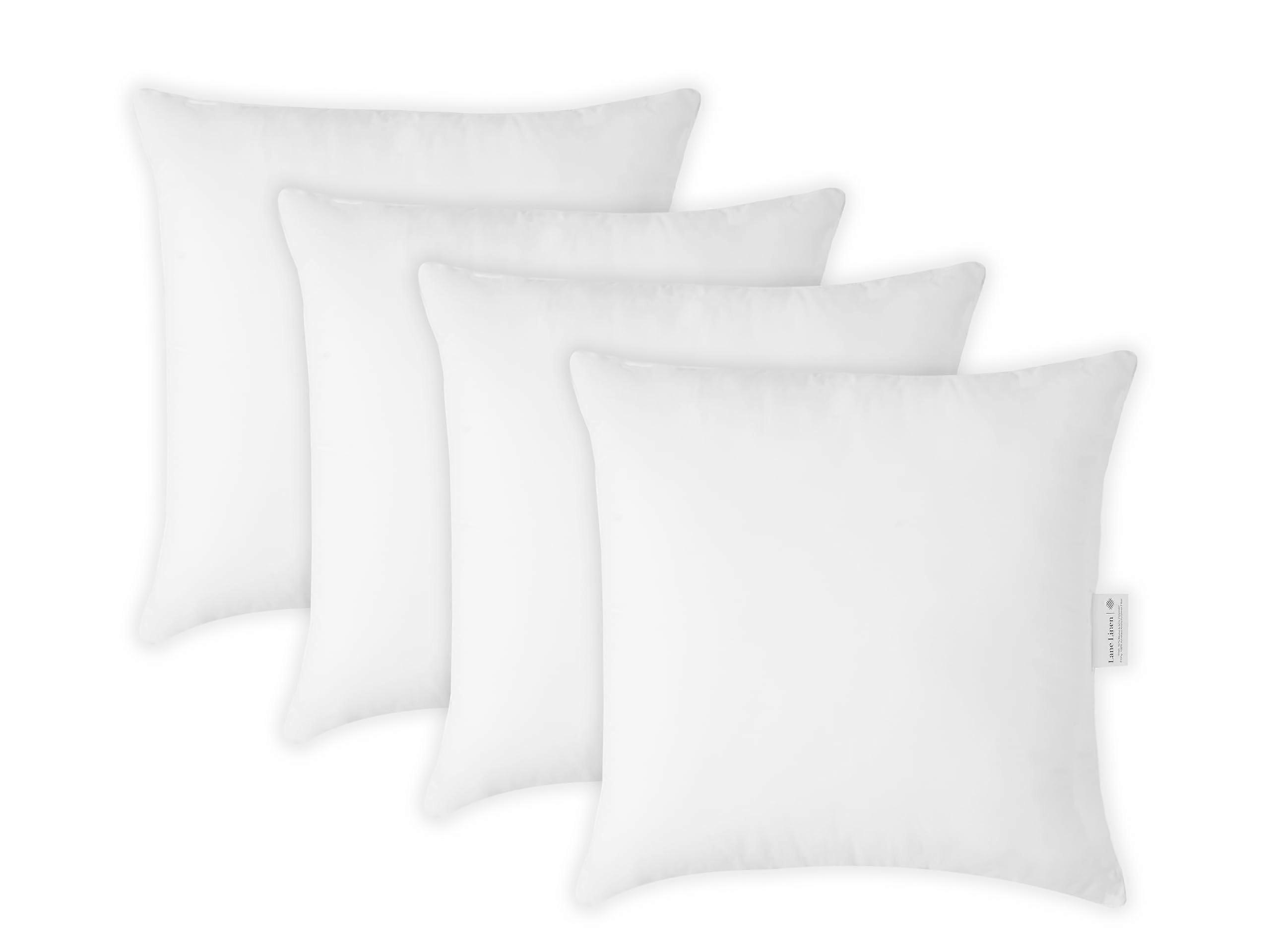 4 Inserts White Throw Pillow Insert for Bed 16x16