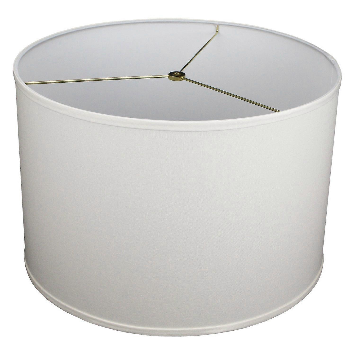 18' Top Diameter x 18' Bottom Diameter 12' Height Cylinder Drum Lampshade  Made (Linen Cream)