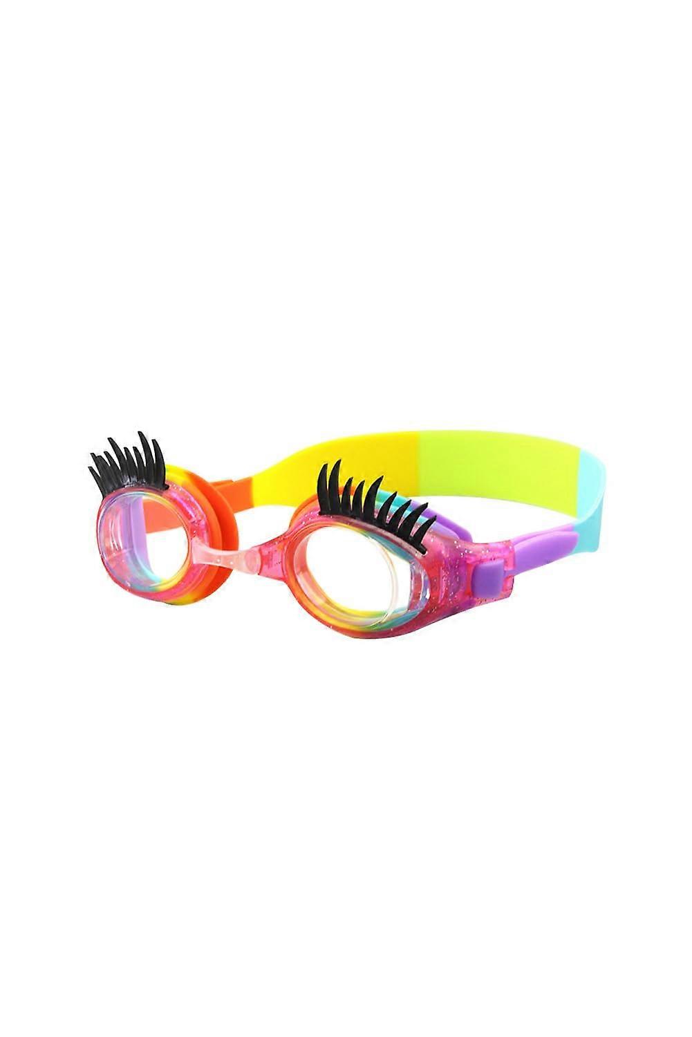 Swimming Goggles Anti-Fog for Kids with Non-Slip Design, UV Protection, Orange Color, Comfortable Fit