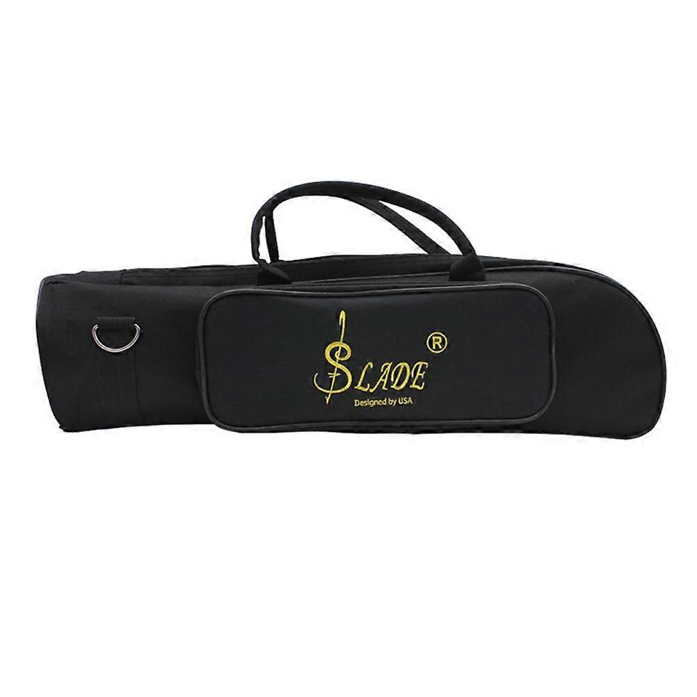 B-flat Trumpet Bag Durable Conventional Shoulder Handheld Case Bag (Black)