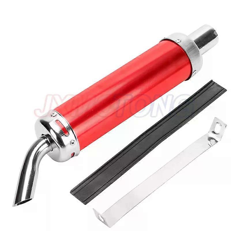 28mmインレットユニバーサルオートバイエキゾーストマフラーパイプサイレンサーATVストリートスクーターモトクロスエスケープモト50cc 125CC