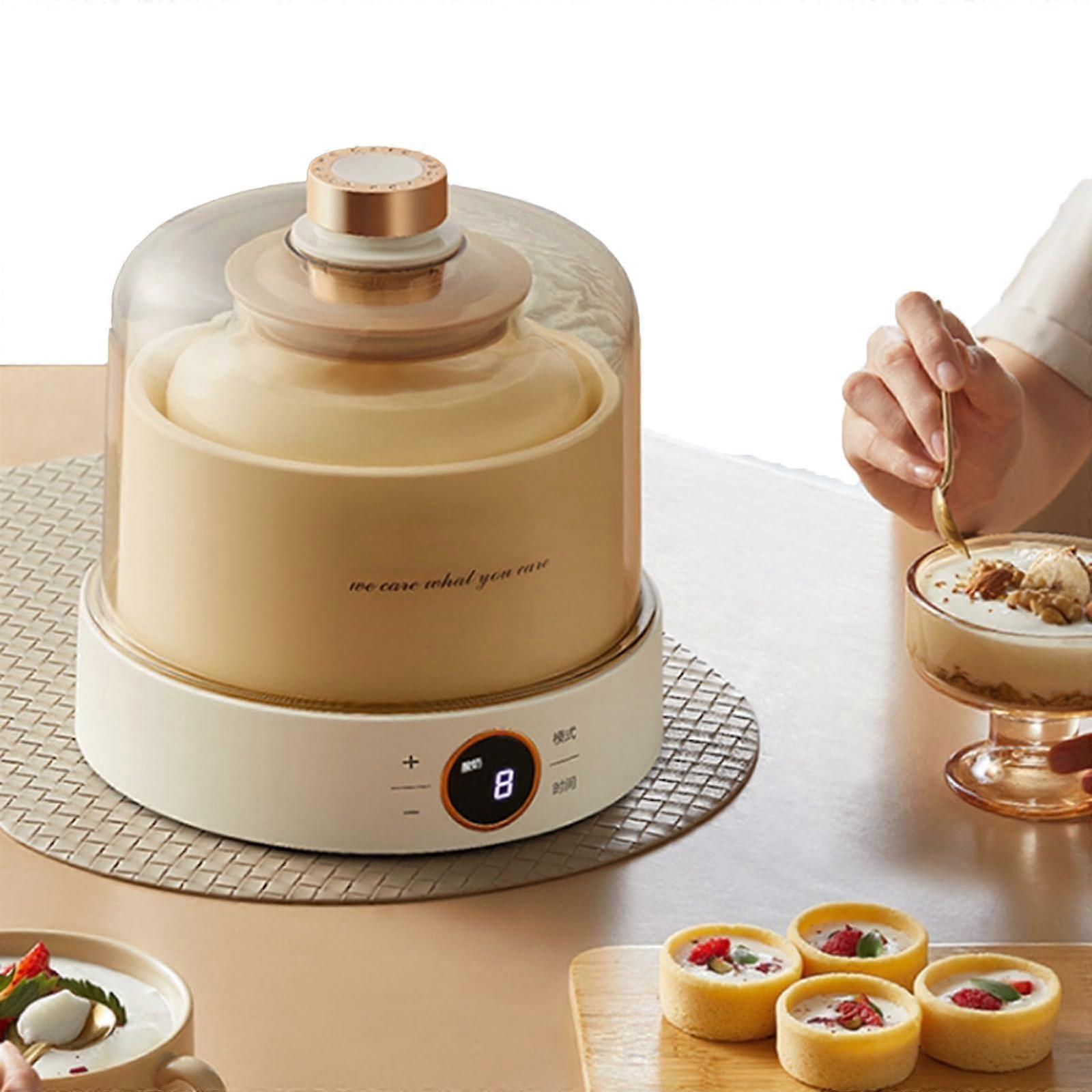 Digital Yogurt Maker 1L Fully Automatic Electric Machine with Timer and Constant Temperature Control for Healthy Homemade Yogurt