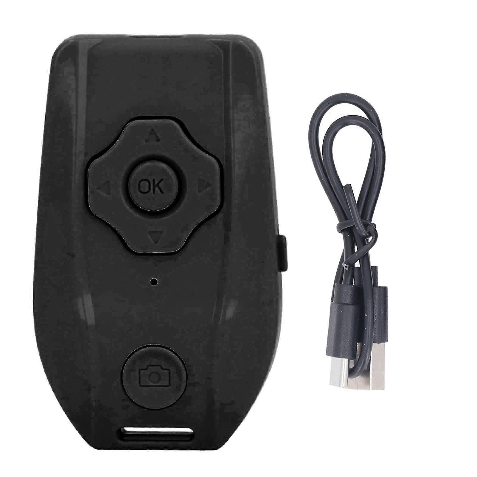 Bluetooth Page Turner USB Rechargeable Wireless Camera Shutter Remote Photo Video Clicker for Smartphones Selfies